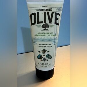 Korres Olive Body Cream with Sea Salt New with Sealed Top Lid NWT